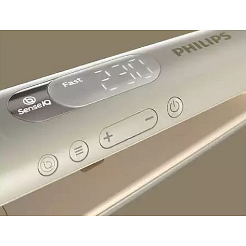 Выпрямитель Philips SenseIQ Series 8000, 1800Вт, темп. режимов-14, 120-230С, ионизация, керамика, золотой