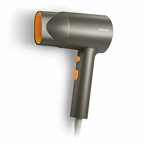 Фен Philips 3000 Series, 1600Вт, 2 режими, іонізація, сірий