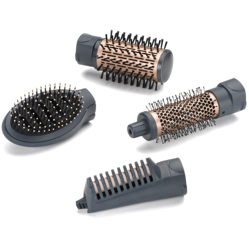 Фен-щітка Babyliss Style Pro, 1000Вт, 2 режими, іоніз-я, хол. Обдув, чохол для зберігання, кераміка, синій