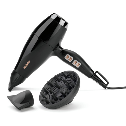 Фен Babyliss Air Power Pro, 2300Вт, 3 режими, дифузор, іоніз-я, хол. обдув, кераміка, чорний