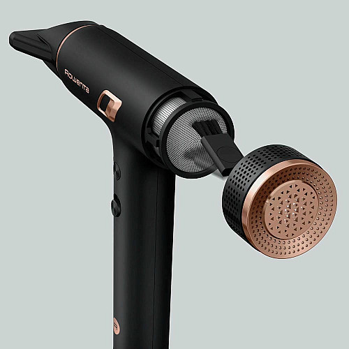 Фен Rowenta T-Shape Maestria Nano, 1700Вт, 3 режима, диффузор, иониз-я, холл. обдув, черный