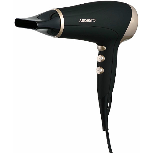 Фен ARDESTO Gemini HD-522, 1800-2200Вт, 2 скорости, 3 темпера. режимы , функция Cool Shot, черный