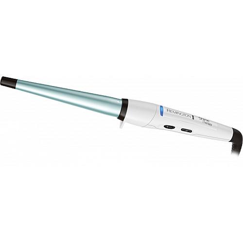 Плойка Remington Shine Therapy, конусна, >300Вт, темп.режимів-8, 140-210С, кераміка, білий