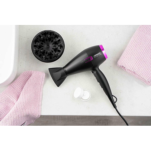 Фен ARDESTO Violet PRO HD-Y221PRO ,1750-2100Вт, 2 скорости, 3 темп.режимы, диффузор, черный