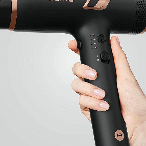 Фен Rowenta T-Shape Maestria Nano, 1700Вт, 3 режима, диффузор, иониз-я, холл. обдув, черный