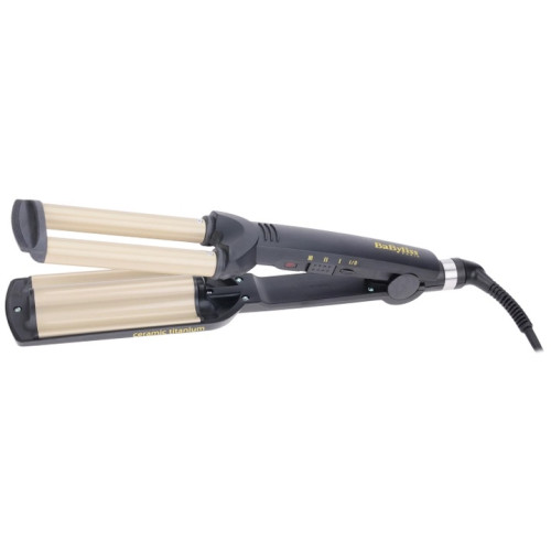 Плойка Babyliss Easy wave, гофре, темп.режимів-3, 160-200С, природні хвилі, кераміка, чорний