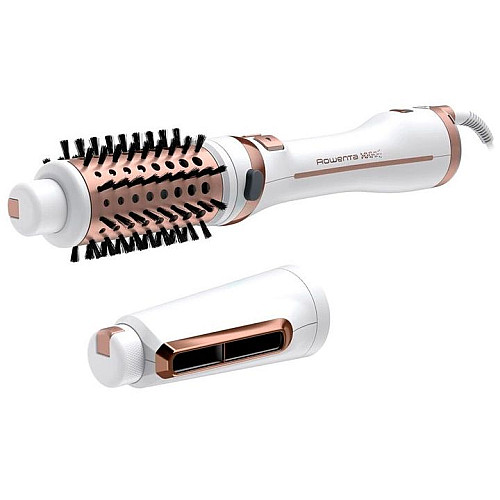 Фен-щітка Rowenta Brush Activ' Ultimate Care, 700Вт, 3 режими, іоніз-я, хол. обдув, оберт. насадок, кераміка, біло-золотий