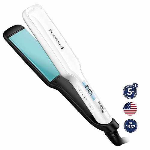 Выпрямитель Remington Shine Therapy, темп. режимов-10, 150-230С, дисплей, керамика, белый