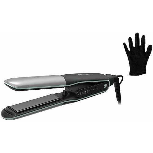 Выпрямитель Rowenta Thermostyle, темп. режимов-5, 150-230С, дисплей, ионизация, керамика, титан, черно-серый