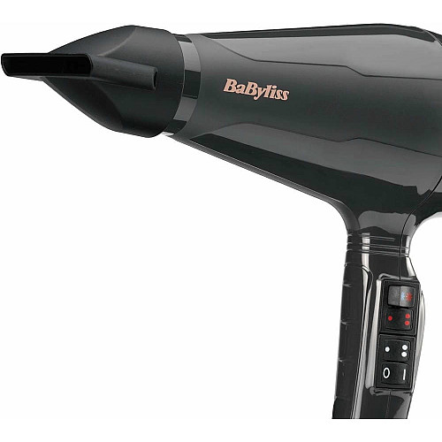Фен Babyliss Air Pro, 2200Вт, 2 режима, диффузор, иониз-я, холл. обдув, черный