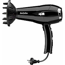 Фен Babyliss CordKeeper, 2000Вт, 3 режими, іоніз-я, хол. обдув, змотка шнура, чорний