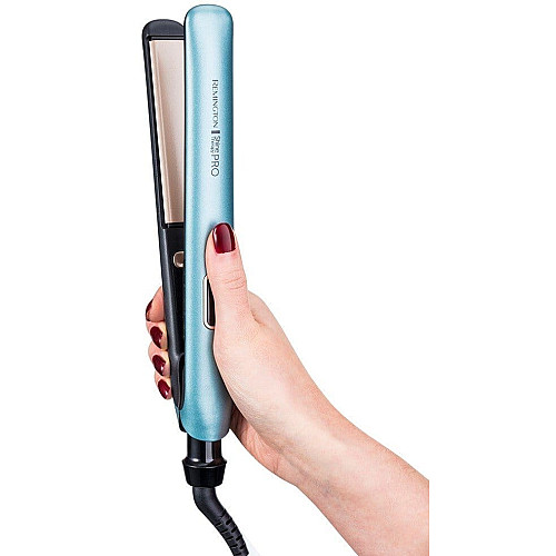 Выпрямитель Remington Shine Therapy PRO, 54Вт, темп. режимов-9, 150-230С, дисплей, ионизация, керамика, голубой