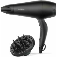 Фен Babyliss Power Smooth, 2000Вт, 2 режима, ионизация, холл. обдув, 2 насадки, черный