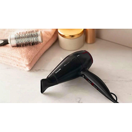 Фен Philips Professional, 2100Вт, 3 режими, іонізація, хол. обдув, чорний