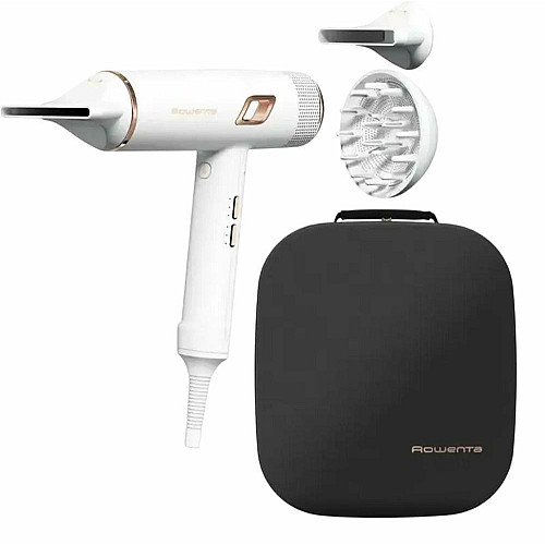Фен Rowenta Ultimate Experience Maestria, 2000Вт, 3 режима, диффузор, иониз-я, холл. обдув, фирменный кейс, белый