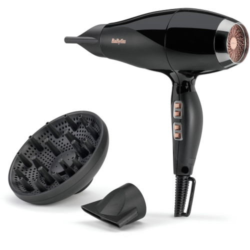 Фен Babyliss Air Power Pro, 2300Вт, 3 режими, дифузор, іоніз-я, хол. обдув, кераміка, чорний