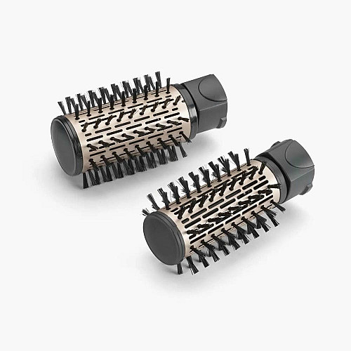 Фен-щетка Babyliss Big Hair Dual 1000, 1000Вт, 2 режима, холл. обдув, оборот. насадок, 2 насадки, черный