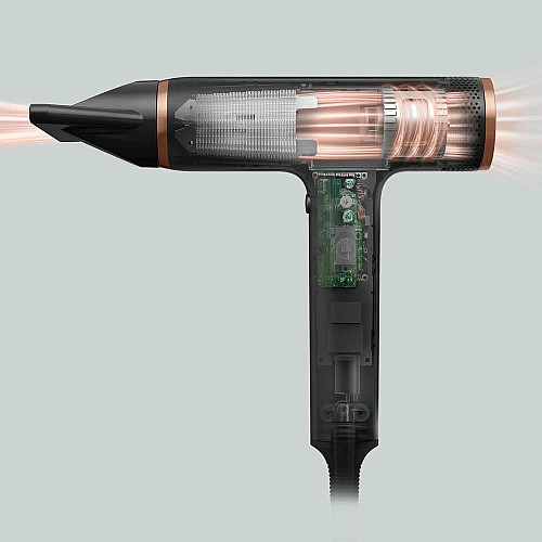 Фен Rowenta T-Shape Maestria Nano, 1700Вт, 3 режима, диффузор, иониз-я, холл. обдув, черный