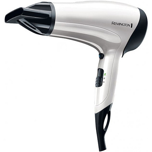 Фен Remington Power Volume 2000, 2000Вт, 3 режима, диффузор, турмалиновая иониз-я, холл. обдув, белый