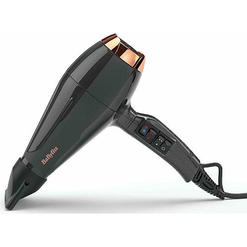 Фен Babyliss Air Pro, 2200Вт, 2 режима, диффузор, иониз-я, холл. обдув, черный