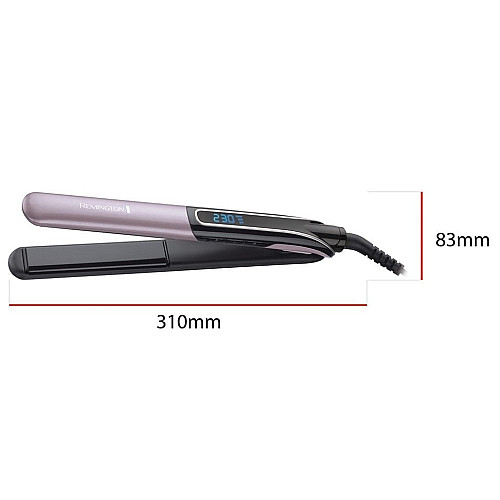 Выпрямитель Remington Sleek&Curl Expert, 45Вт, темп. режимов-9, 150-230С, дисплей, керамика, титан, сиренево-черный