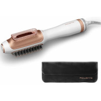 Фен-щітка Rowenta Reverso Dry&Brush 2в1, 1200Вт, 3 режими, іоніз-я, хол. обдув, насадок-2, кераміка, біло-золотистий