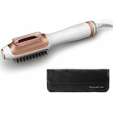 Фен-щітка Rowenta Reverso Dry&Brush 2в1, 1200Вт, 3 режими, іоніз-я, хол. обдув, насадок-2, кераміка, біло-золотистий