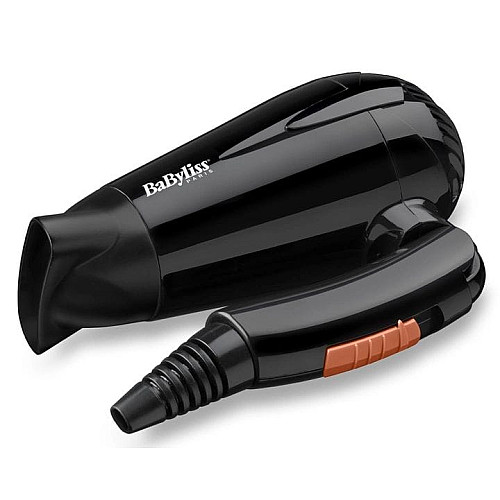 Фен Babyliss дорожный Travel Dry, 2000Вт, 2 режима, складная рукоятка, черный