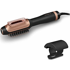 Фен-щітка Rowenta Reverso Dry&Brush 2в1, 1200Вт, 3 режими, іоніз-я, хол. обдув, насадок-2, кераміка, чорний-золотистий