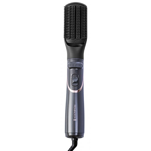 Фен-щетка Remington Curl & Straight Confidence, 800Вт, 2 режима, иониз-я, оборот., хол. обдув, кейс, керамика, серый