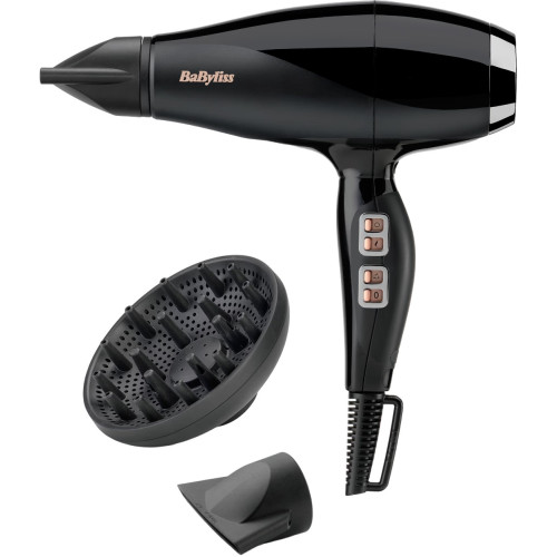 Фен Babyliss Air Power Pro, 2300Вт, 3 режими, дифузор, іоніз-я, хол. обдув, кераміка, чорний