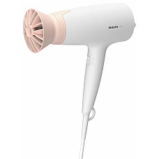 Фен Philips 3000 Series, 1600Вт, 3 режими, насадка ThermoProtect, біло-рожевий