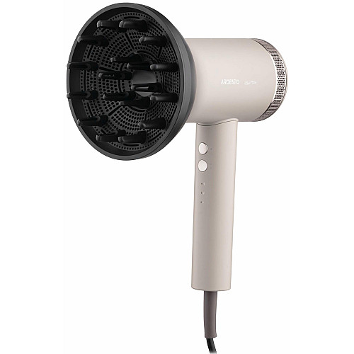 Фен ARDESTO Pearl Cream HD-Y702PERL, 1500-1800Вт, 3 скорости, 3 темп.режимы, магнитные насадки,бежевый