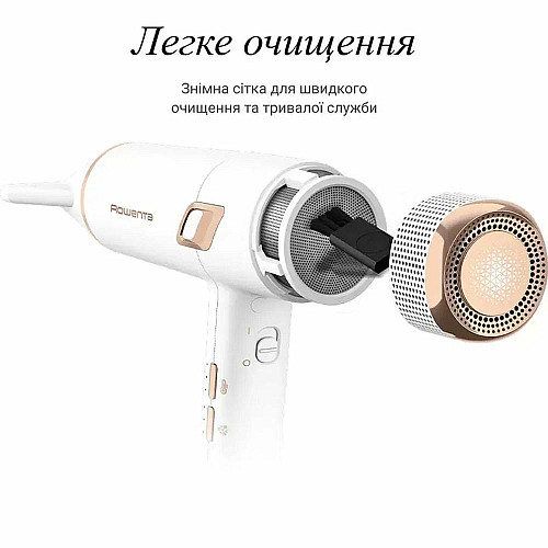 Фен Rowenta Ultimate Experience Maestria, 2000Вт, 3 режима, диффузор, иониз-я, холл. обдув, фирменный кейс, белый