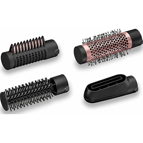 Фен-щетка Babyliss Perfect Finish, 1000Вт, 2 режима, иониз-я, холл. обдув, керамика, черный