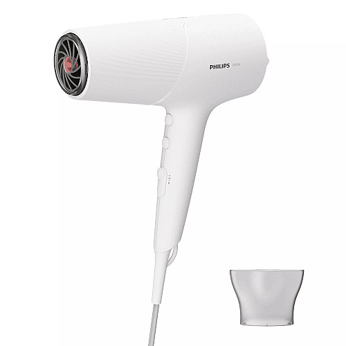 Фен Philips 5000 Series, 2100Вт, 3 режими, іонізація, хол. обдув, білий