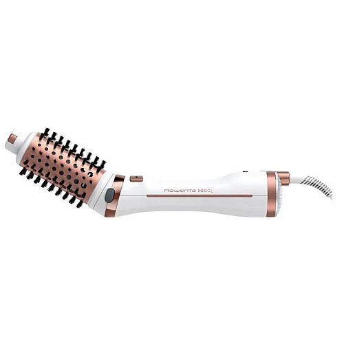 Фен-щітка Rowenta Brush Activ' Ultimate Care, 700Вт, 3 режими, іоніз-я, хол. обдув, оберт. насадок, кераміка, біло-золотий