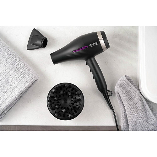 Фен ARDESTO Violet PRO HD-Y223PRO, 1850-2200Вт, 2 швидкості , 3 темп.режими, дифузор, чорний