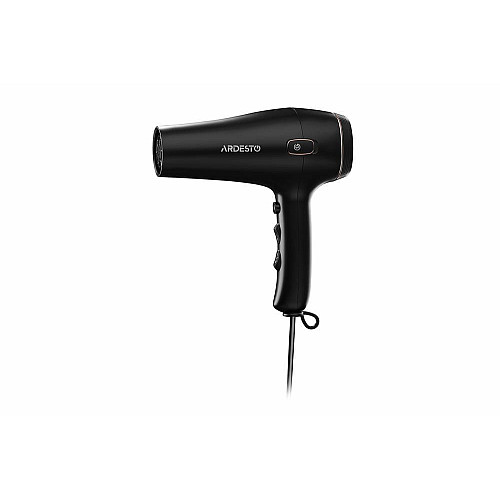 Фен ARDESTO HD-Y210, 1750-2100Вт, 2 скорости, 3темп.режимы, авто.смотка шнура, черный