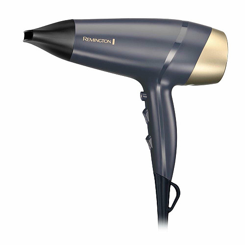 Фен Remington Sapphire Luxe, 2200Вт, 3 режима, диффузор, иониз-я, холл. обдув, сапфировый