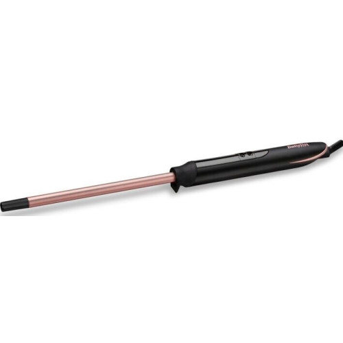 Плойка Babyliss Rose Quartz, 48Вт, темп.режимів-6, D -10mm, 160-210С, кераміка, чорно-рожевий