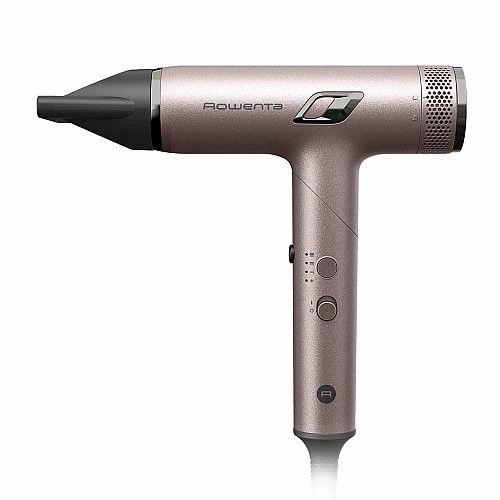 Фен Rowenta T-Shape Maestria Nano Foldable, 1700Вт, 3 режима, иониз-я, холл. обдув, кейс, розовый