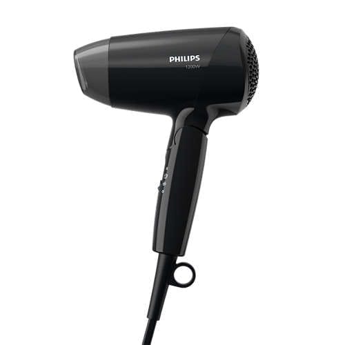 Фен Philips EssentialCare дорожный, 1200Вт, 3 режима, холл. обдув, черный