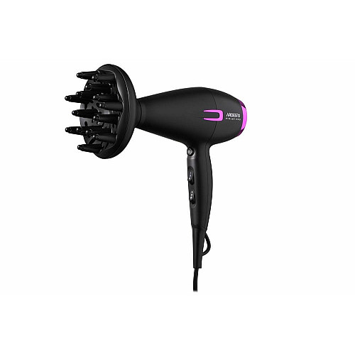 Фен ARDESTO Violet PRO HD-Y221PRO ,1750-2100Вт, 2 скорости, 3 темп.режимы, диффузор, черный