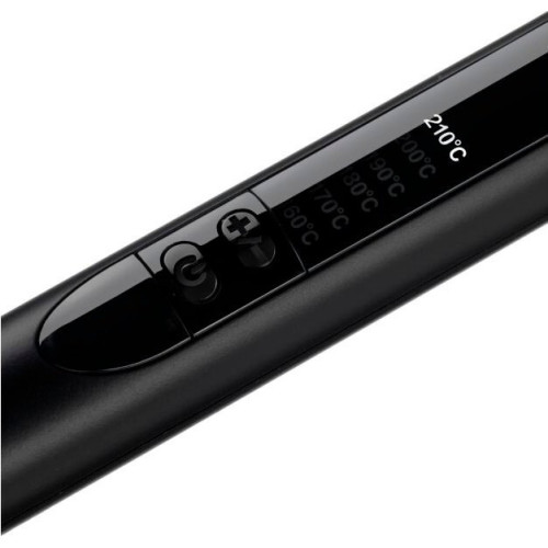Плойка Babyliss Rose Quartz, 48Вт, темп.режимів-6, D -10mm, 160-210С, кераміка, чорно-рожевий
