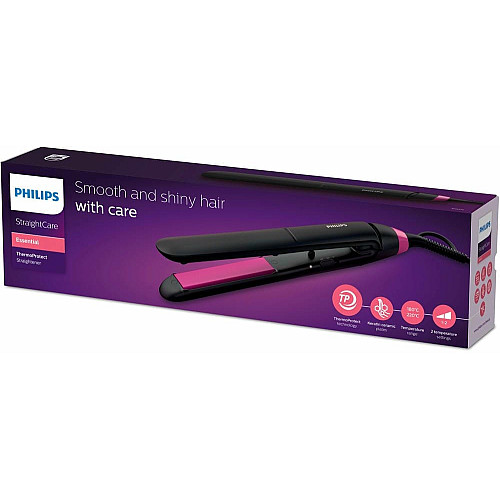 Випрямляч Philips Series 3000, темп.режимів-2, 180-220С, кераміка, чорний