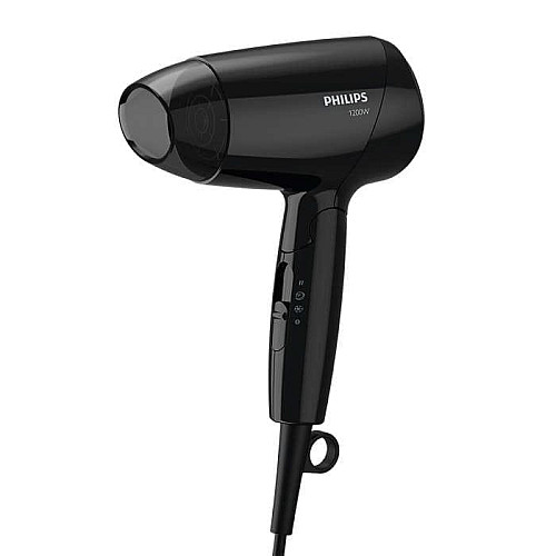 Фен Philips EssentialCare дорожный, 1200Вт, 3 режима, холл. обдув, черный