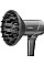 Фен Babyliss Titanium Shine, 1600Вт, 3 режима, ионизация, холл. обдув, 2 насадки, темно-серый