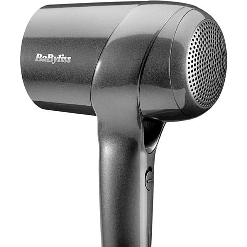 Фен Babyliss Titanium Shine, 1600Вт, 3 режима, ионизация, холл. обдув, 2 насадки, темно-серый