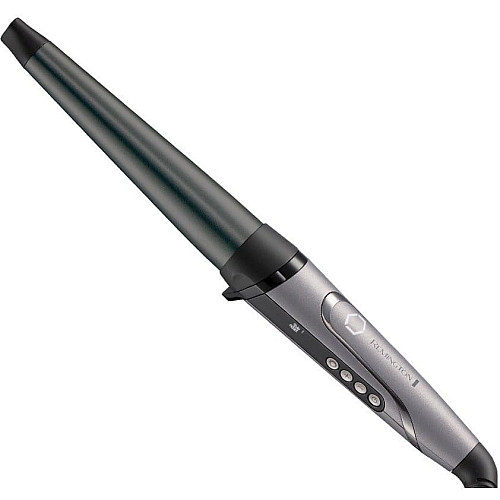 Плойка Remington ProLuxe, конусная, темп. режимов-9, D-19-32mm, 130-210С, керамика, серебристый